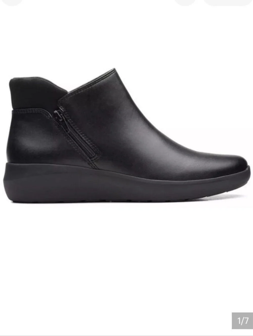 Clarks Kayleigh Mid Zip Ankle Boot - Black